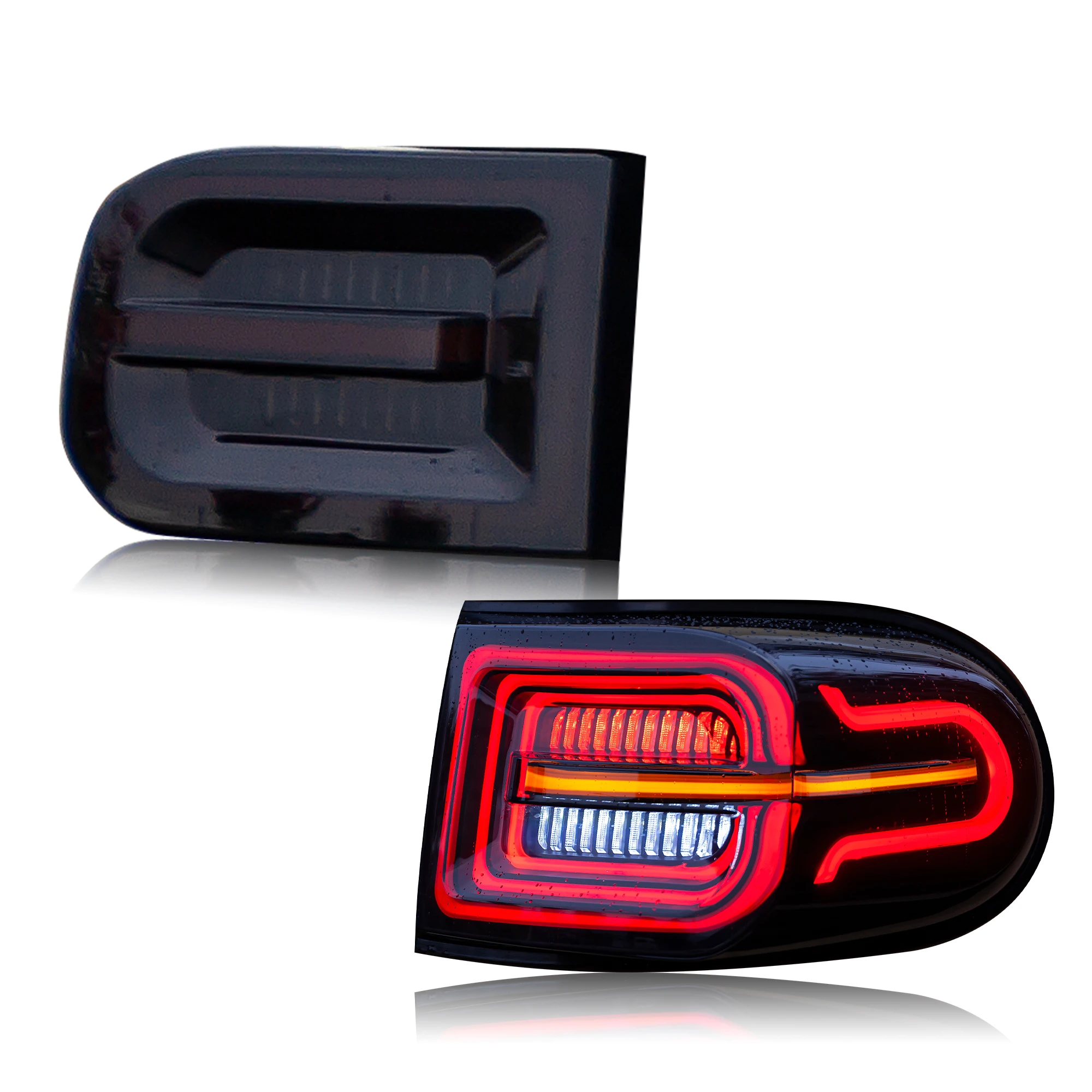 DK Motion Modified Car Led Tail Lamp Light for Toyota Fj Cruiser 2007 - 2017 With Sequential Turning Signal