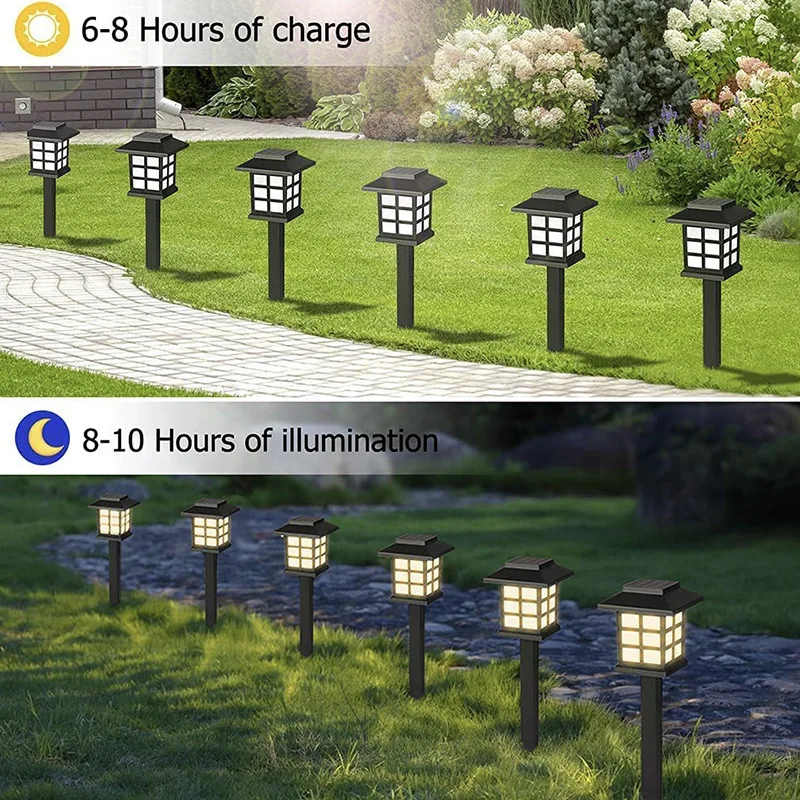 Solar Outdoor Led Lawn Small House Light Mini Solar Palace Light ...