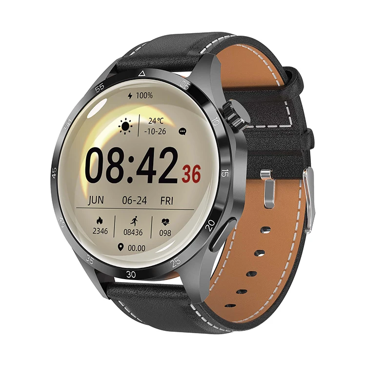 Pro Plus Round Screen SmartWatch with NFC Fitness Tracking Sport Smart Watch for Men Women
