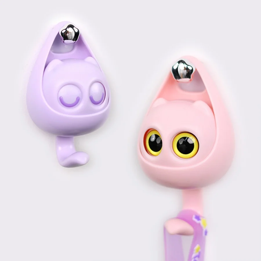 Creative Cartoon Hook Wall Self Adhesive Dormitory Bedroom Door Hanger Hook Key Umbrella Towel Rack Cute Pet Hook Bathroom Wall