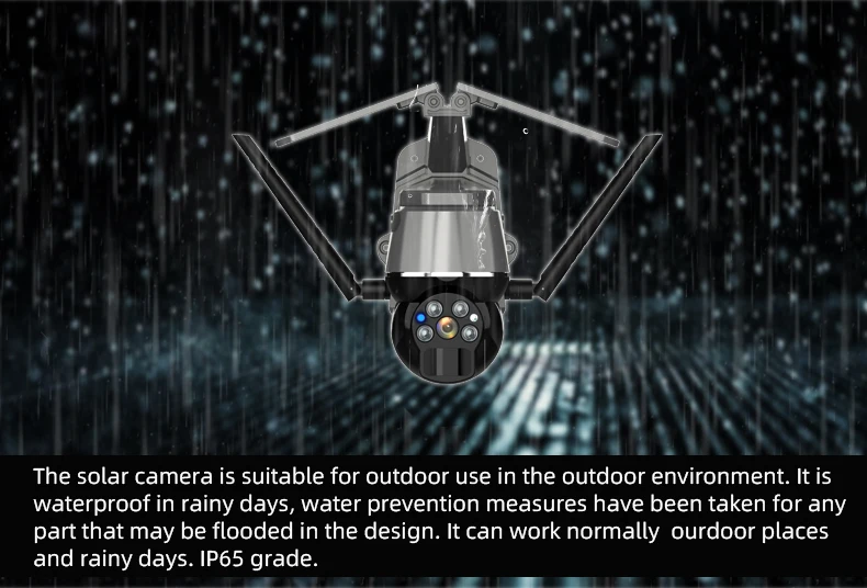 4G Tf Card 1080P Ip Camera Wifi Solar Panel Battery Security Camera Waterproof Outdoor Cctv Camera