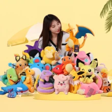 Official Pokemoned Stuffed Animals Famous Anime Cartoon Character Plush Dolls Kids Toys