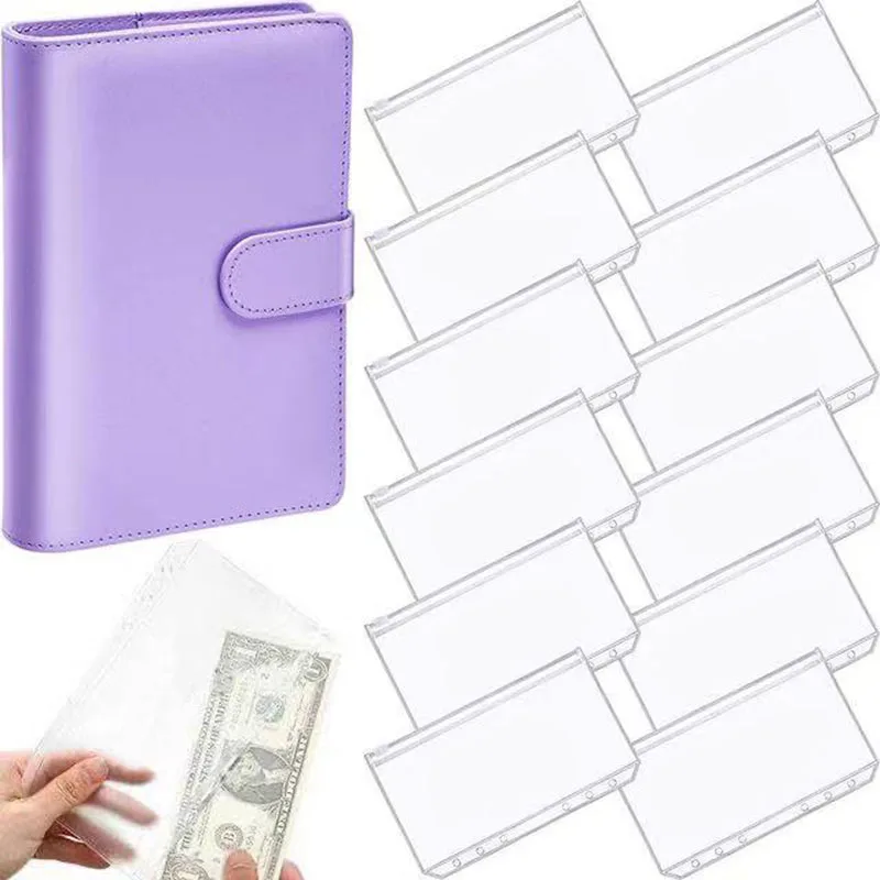 A6 Pu Leather Binder Budget 6 Ring Notebook With Stylish Design