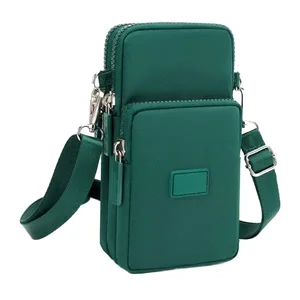 Factory Wholesale Mobile Phone Cross-body Bag with Multiple Pockets for Lady Lightweight Mini Shoulder Bag Waterproof Sport Bag