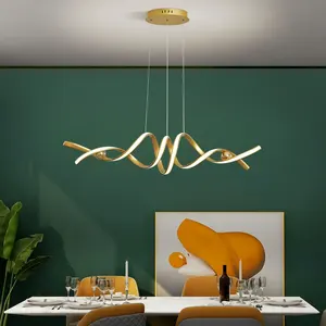 Indoor Lighting Restaurant Light Luxury Modern Led Chandelier Gold Dining Chandelier