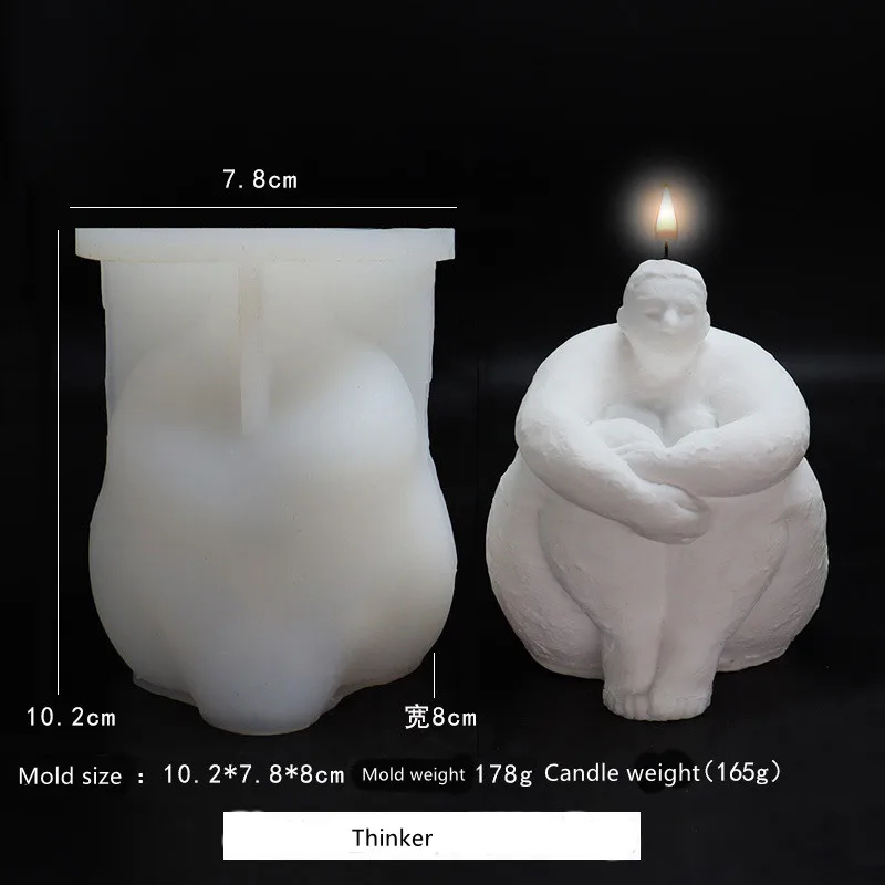 Wisirent, siliconen vorm, kaarshouder, haas, siliconen vormen, gietvormen, hazen, Pasen, konijn, kaarsen, gietvormen, kaarsvorm, siliconen haas, 3D hazenharsvormen voor knutselwerk, gips, kaarsen