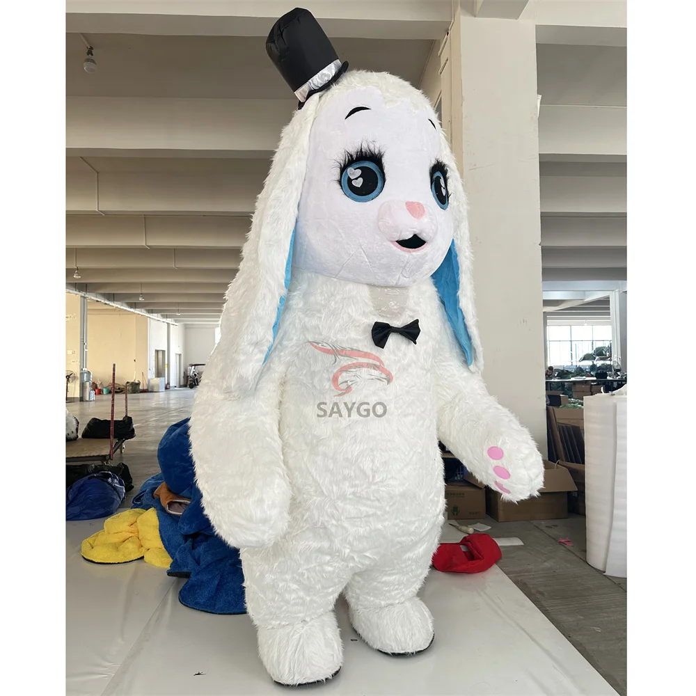 Lop Ear Bunny Plush Doll Mascot Costumes 2m Inflated Drooping Ear Rabbit Mascot Costume Hare Suits for Sale