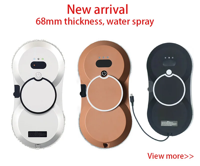 Intelligent Fully Automatic Dual Water Jet Vacuum Cleaner Household Glass Electric Cleaning and Window Cleaning Robot