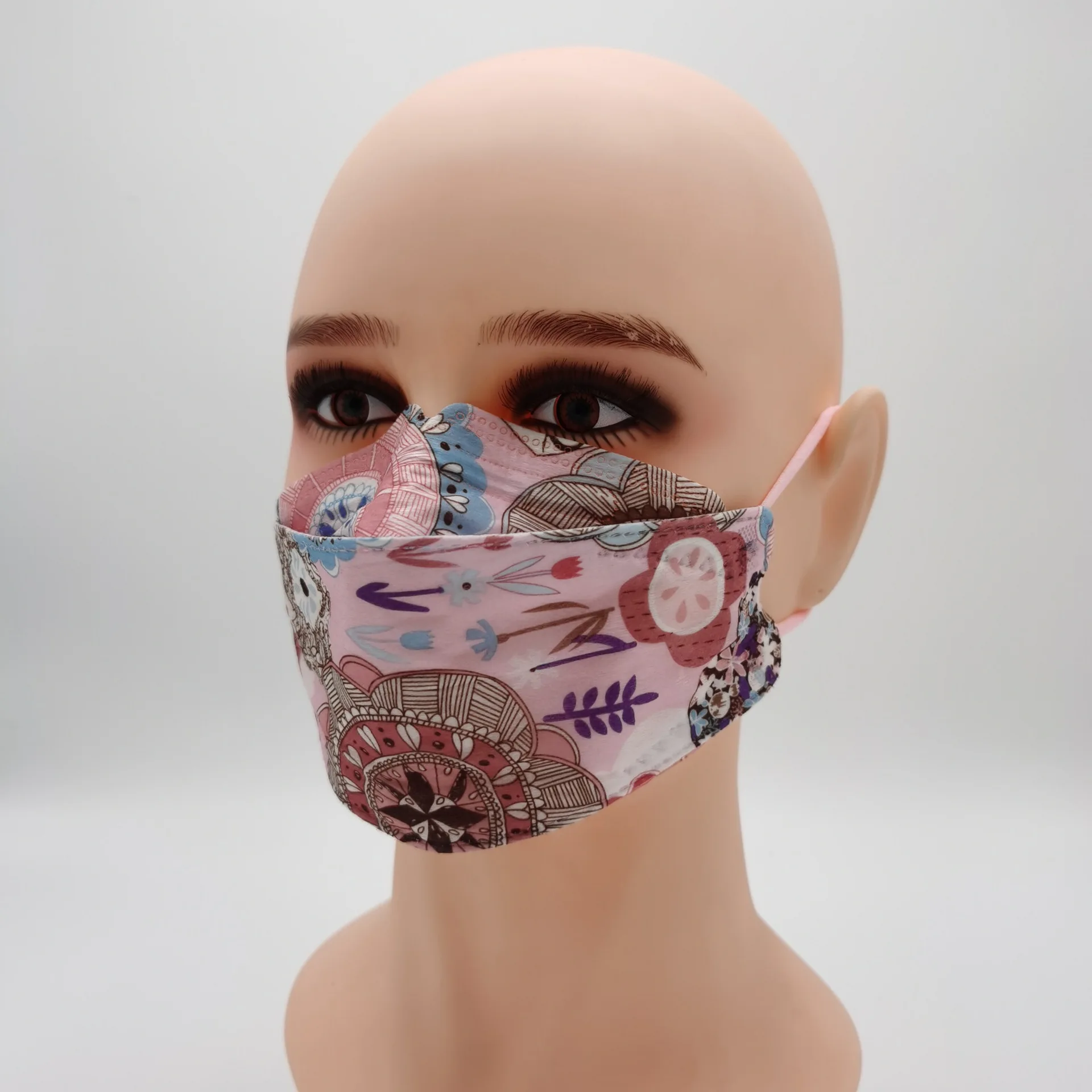Korean Kf94 Party Masks Disposable Adult 4 Layer Printed Facemask Kf 94