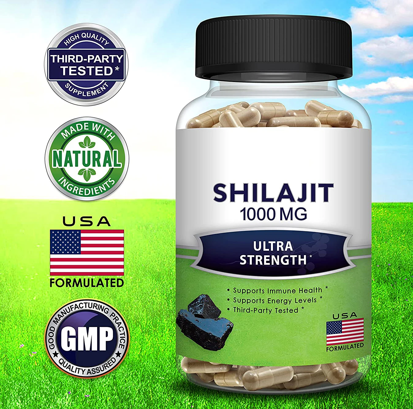 Customized Natural Humic Acid And Trace Mineral Pure Shilajit 1000mg ...