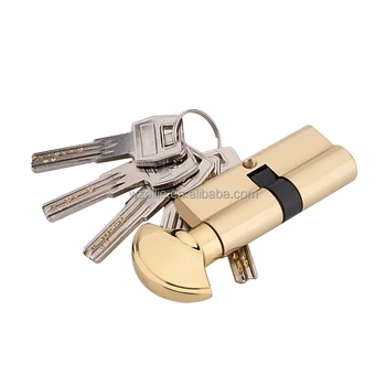 Durable material high quality brass anti-theft top quality set door cylinder security door lock with keys