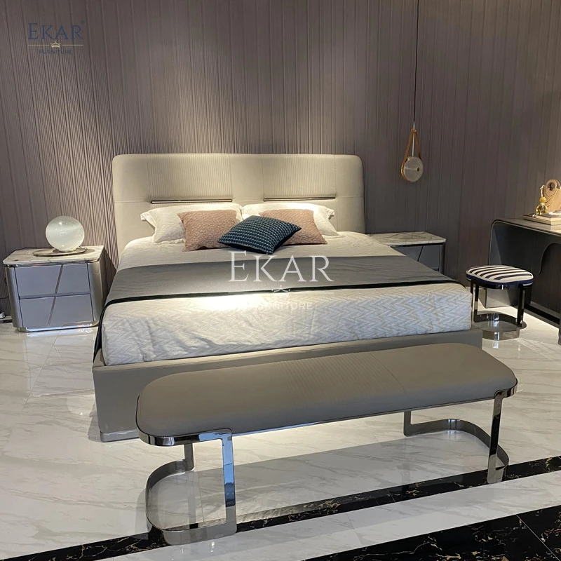 product new design comfortable and modern style upholstered bedroom bed-64