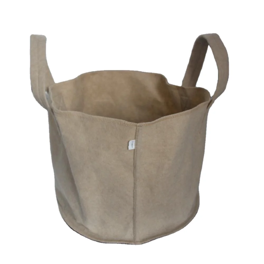 Прямая Продажа с фабрики 5 галлонов бежевый тканевый горшок квадратный дизайн для дома и