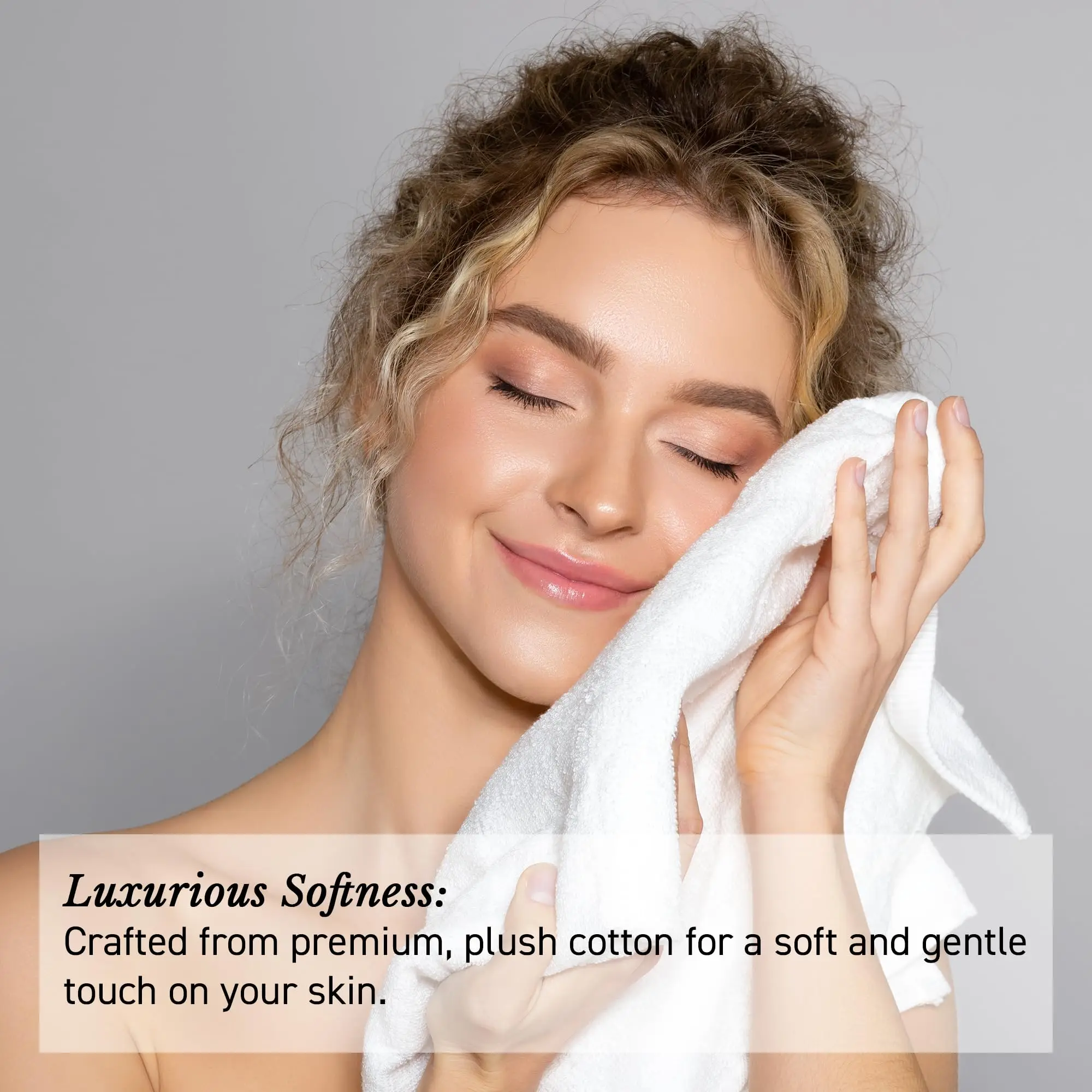 Luxury 100 Cotton White Towels Classic Thick Hotel Shower Towels Large