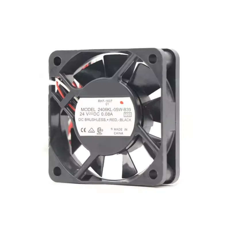 Cheap Axial flow fan 2406KL-05W-B39-T03 24V 0.08A 60X60X15mm Industrial DC cooling fan