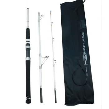 Stock Wholesale Three-Section Portable Ultra-hard Tuning Iron Plate Rod Heavy Carbon Boat Rod Quick-Draw/Slow-Roll Rod Fishing – Hard Lure – view 3
