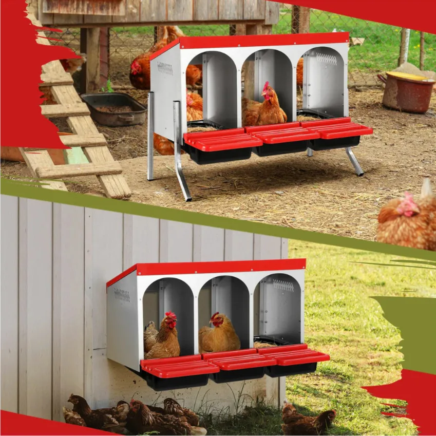 Heavy Duty Roll Away Egg Hen Nesting Boxes Nesting Box For Chicken ...