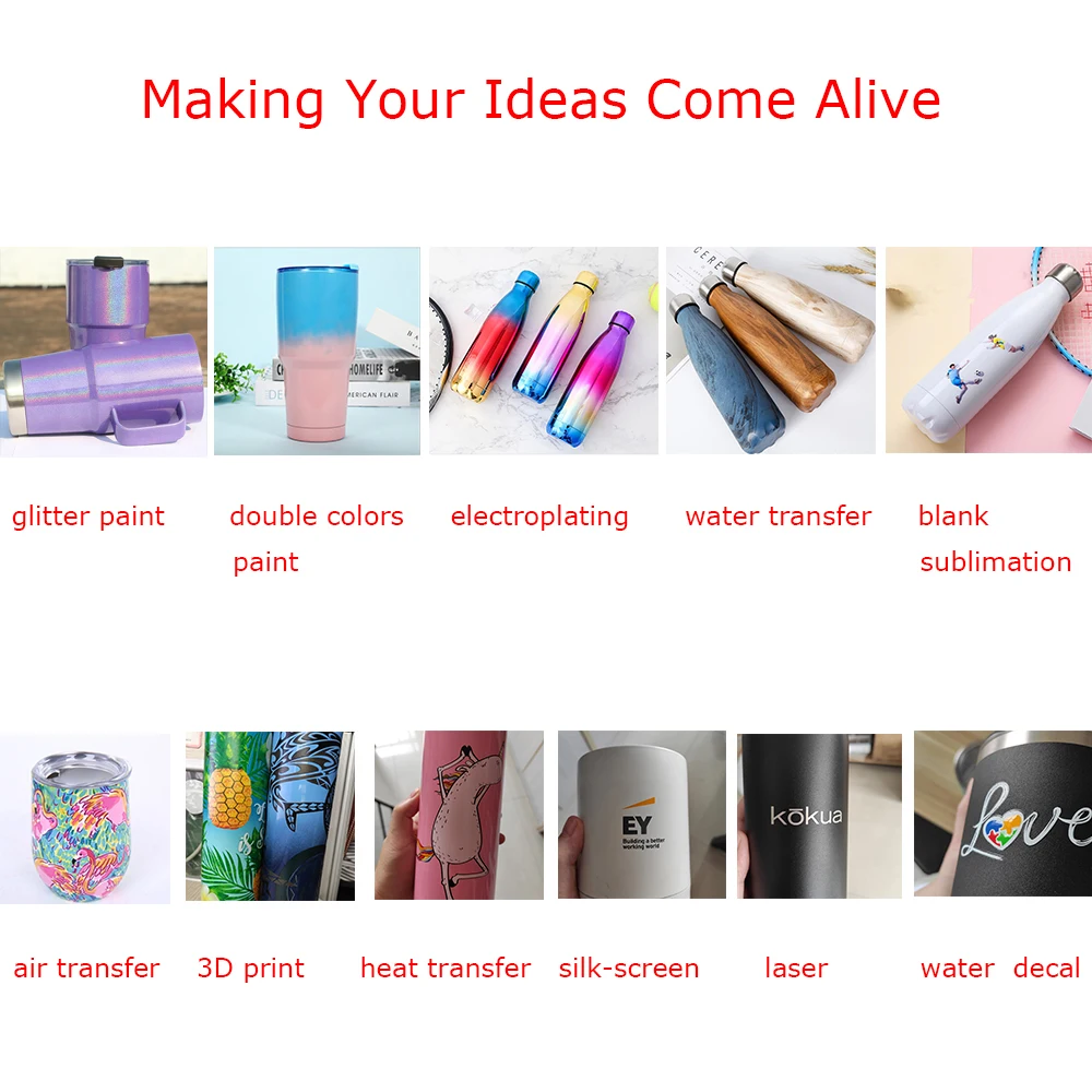 
 540ml Double Wall Stainless Steel Vacuum Flask Thermos Insulated Water Bottle Customized Logo Design  