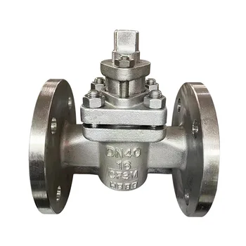 Sleeve Type Manual Plug Valve PTFE Stainless Carbon Steel Soft Sealing  Inch 2"-24" DN50-DN600