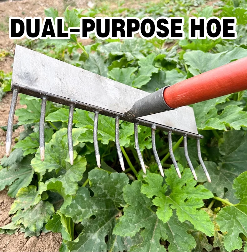 product customized hot forged carbon steel  iron agriculture tool hoe  farming weeding garden home hoe  head-2