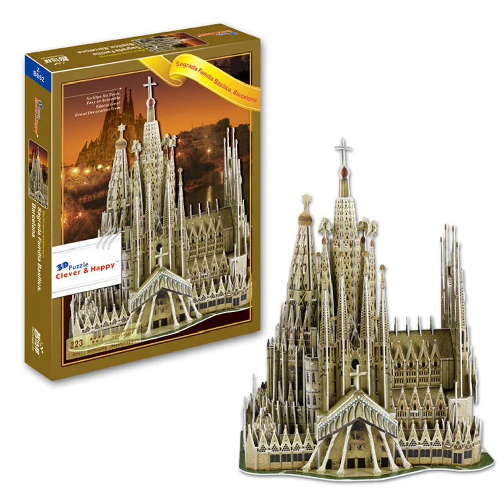 Hagia Sophia Model Jigsaw Puzzle Cardboard Building Puzzles Castle 3D for Wholesale