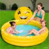 Smiley face fountain swimming pool