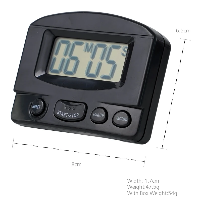 Factory Direct Sale Timer 331 Digital LCD Display 99 Minutes 59 Seconds Countdown Barbecue Cook Work Study Timer