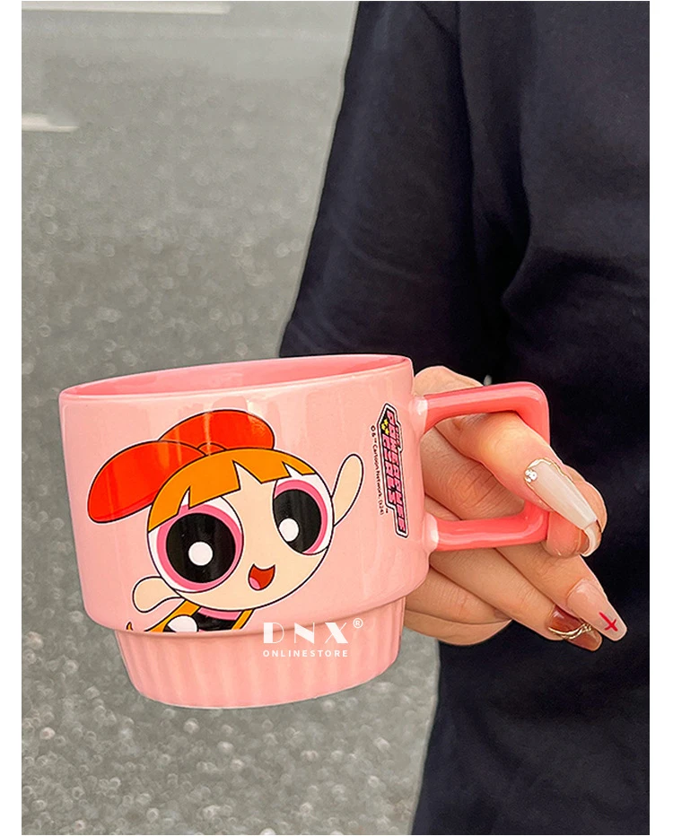 Powerpuff Girls Ceramic Cup Set Stacking Cups 4-Piece