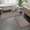 Alfombra de baño de lana arcoíris - Marrón minimalista