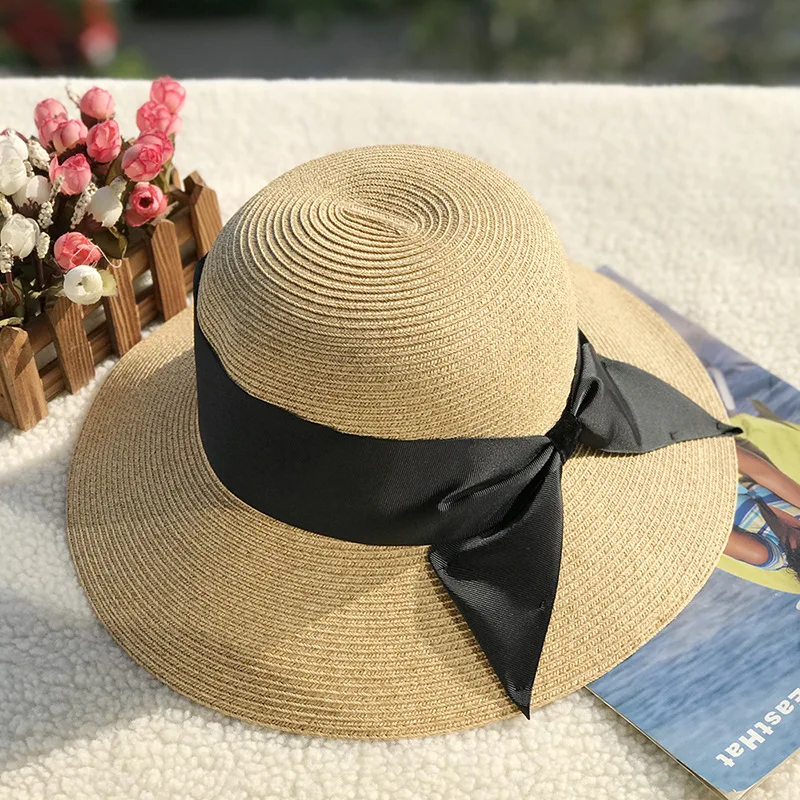 Custom 2024 Straw Hat Ladies With Wide Brim New Straw Hats Summer Women ...