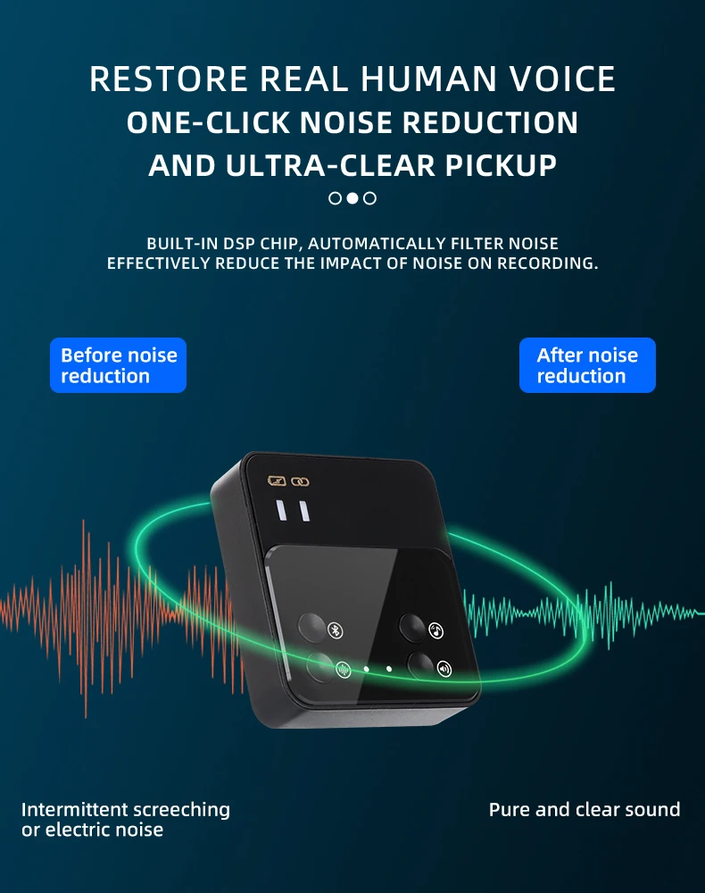 Aospwo Youtuber Smallest Wireless Recording Professional Microfone Sem