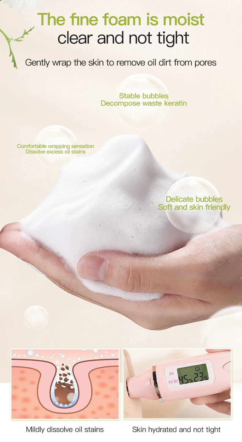 Private Label Gentle Roman Chamomile Face Wash Calming Facial Cleanser Sensitive Skin Suitable(pic9)