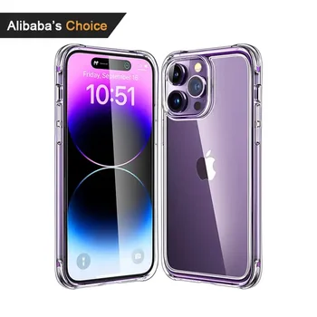 For iPhone 14 Pro Case Clear Cover Not Yellowing Shockproof Phone Case for Apple iPhone 15 Pro TPU iphone case