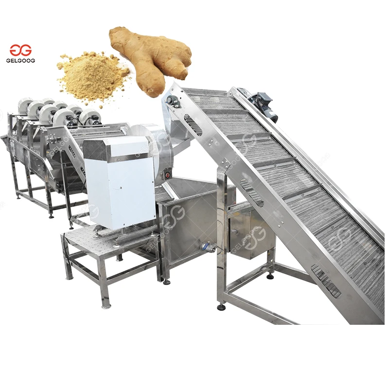 Industrial Automatic Ginger Powder Processing Production Line Ginger Spice Ginger Processing Plant