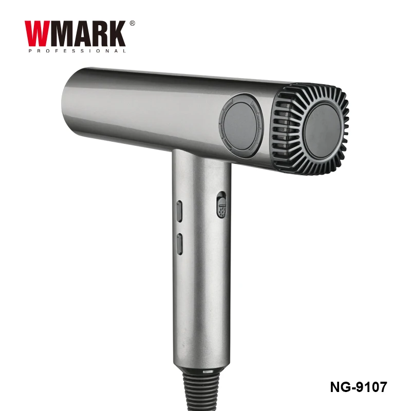 WMARK NG-9107 Customized Professional BLDC Brushless Motor High Speed 100,000RPM Hair Blower 2000W LED Display Barber Hair Dryer