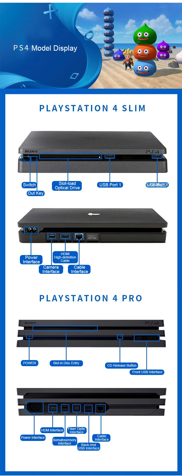 Ps4 12 For Sony Playstation Video Game Handheld Game Console Psp Ps4