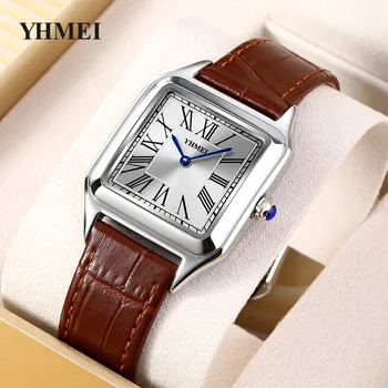 Multi-function Women Wrist Quartz Watches Classic Fashion Luxury Brand Custom Zinc Alloy Case Leather Watch Strap
