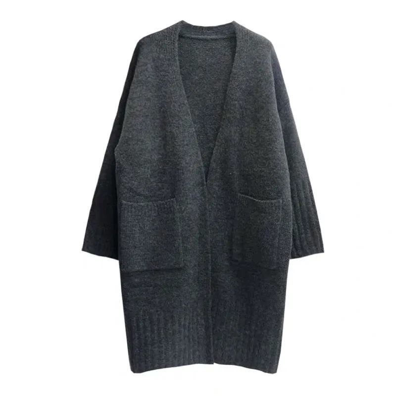 Autumn And Winter New Korean Women's Loose Thickened Knit Cardigan ...