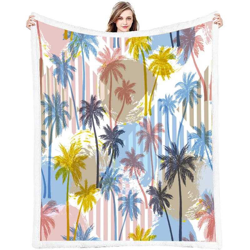 Custom Plush Sherpa Fleece Personalized Printed Sublimation Tv Show