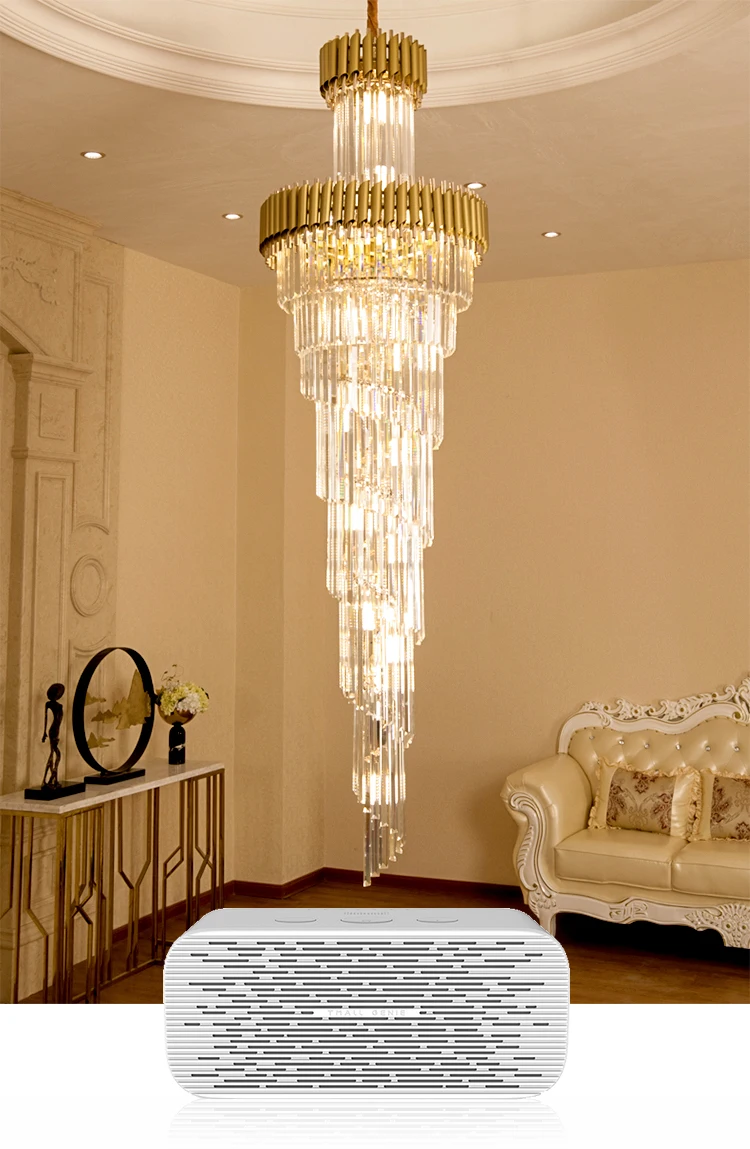 Villa Staircase Light,Long Chandelier,Light Luxury,Postmodern Duplex ...