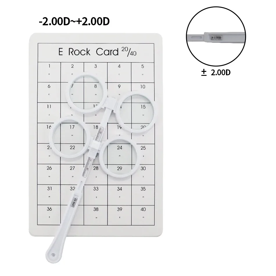 0.50D to 4.00D Scale Flip Lens Confirmation Test Optical Flipper Optometry Plastic Adjustable PD Ophthalmic