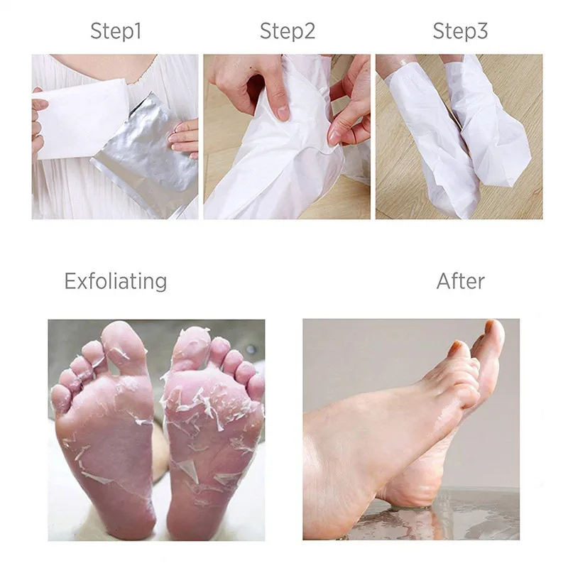 Носки для педикюра до и после