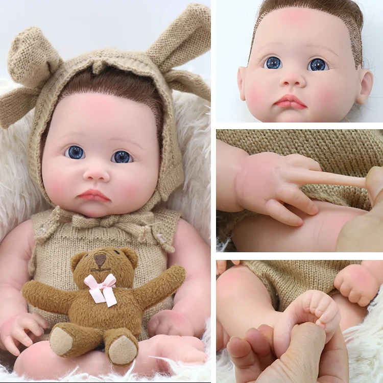 Doll hair for reborn babies made of mohair, doll hair store 14 g