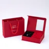 Red box safflower tote