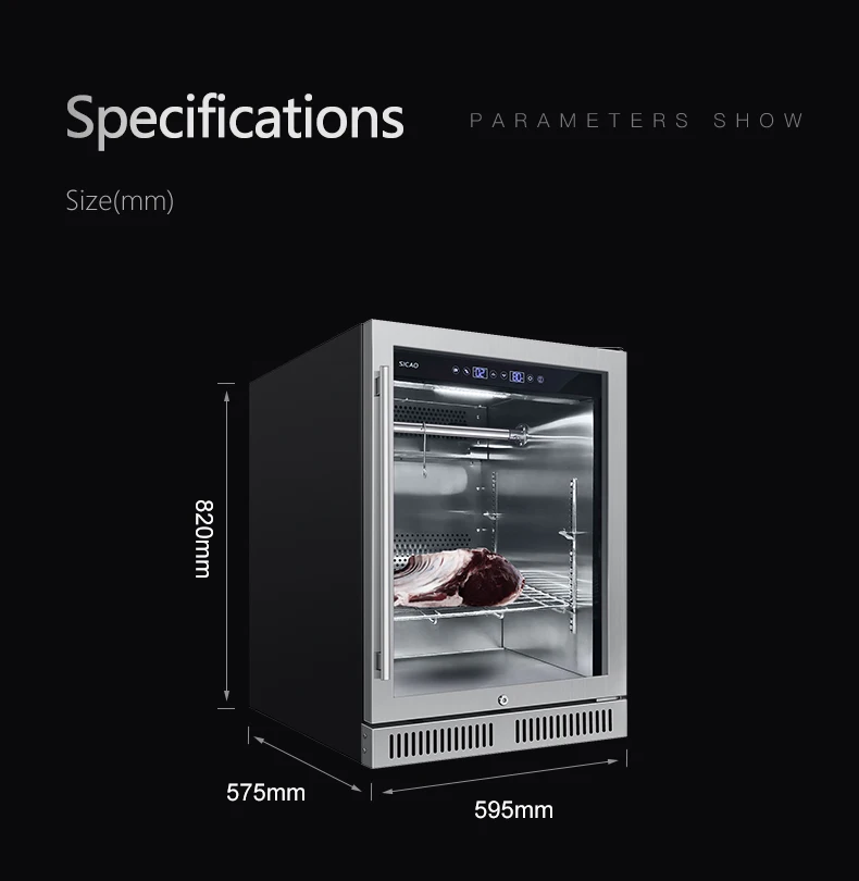 Buy Wholesale China 125l Compressor Dry Aged Steak Refrigerator