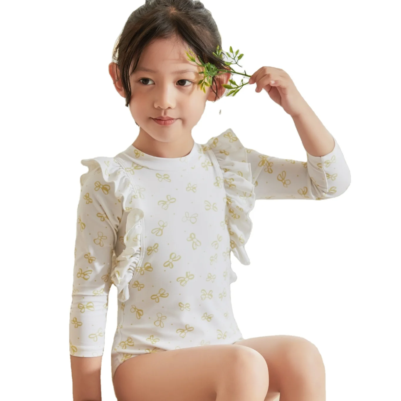 White Color Swimsuit For Kids Clothes For Summer Girls Kids Girls