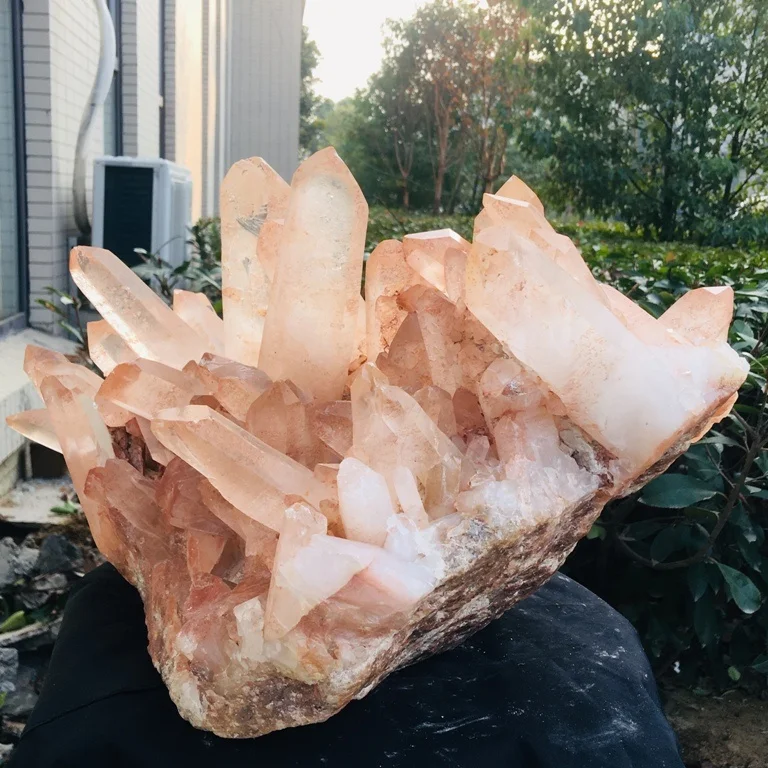 Оптовая продажа Исцеляющие кристаллы натуральный камень большие прозрачные Красного