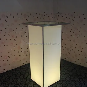 LED Luminous High Boy Cocktail Table for Indoor Event Bar Wedding Banquet KTV Outdoor Fun for Nightclubs