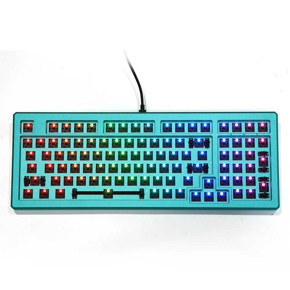 Mod 003 004 98-keys Cnc Hot Swap Rgb Mechanical Keyboard Kit With Gasket  Mount(mod003) / Tray Mount (mod004) - Buy Akko Mod007 Mod 007 Cnc 75%  81-key