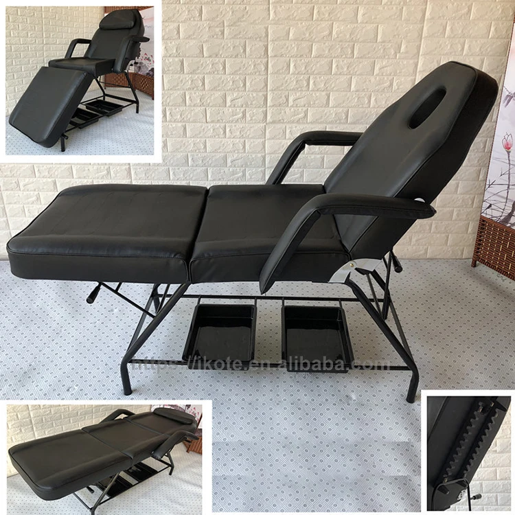 Modern Reclining Beauty Massage Chair Foldable Bed For Body Treatment Eyelash Grafting Salon